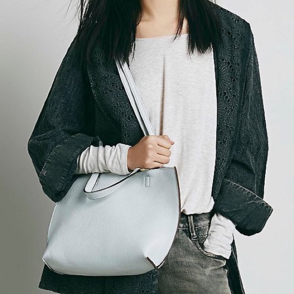 Free People Handbags - Free People | Vegan Reversible Tote w/Coin Pouch